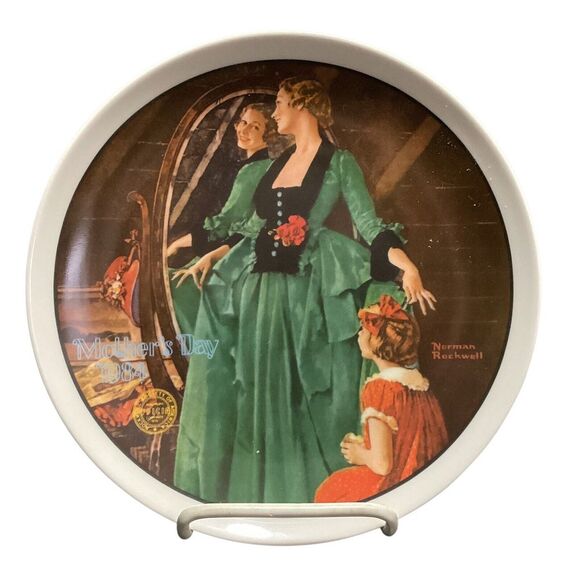 Vintage 1984 Knowles Norman Rockwell‎ Mother's Day Decorative Plate 14654 D - Picture 1 of 2